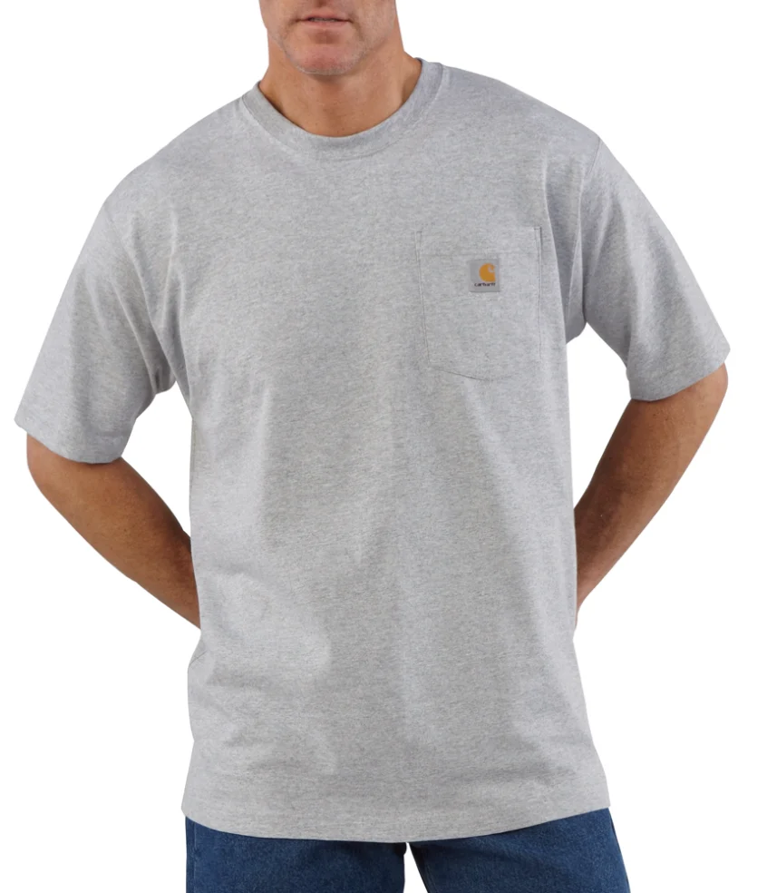 Carhartt K87 Short Sleeve Workwear Pocket T-Shirt - Image 5