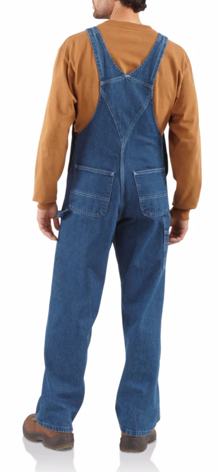 Carhartt Washed Denim Bib Overall Unlined R07 - Image 3