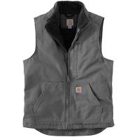 Carhartt Washed Duck Sherpa Lined Mock Vest - Image 4