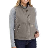 Carhartt Women's Washed Duck Sherpa Lined Vest - Image 3