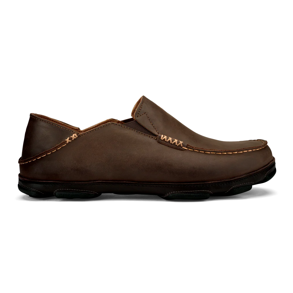 OluKai Moloā Men's Leather Slip-On Shoes - Image 3