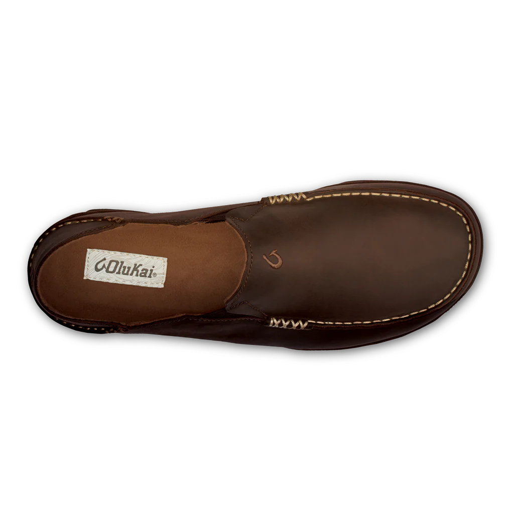 OluKai Moloā Men's Leather Slip-On Shoes - Image 4