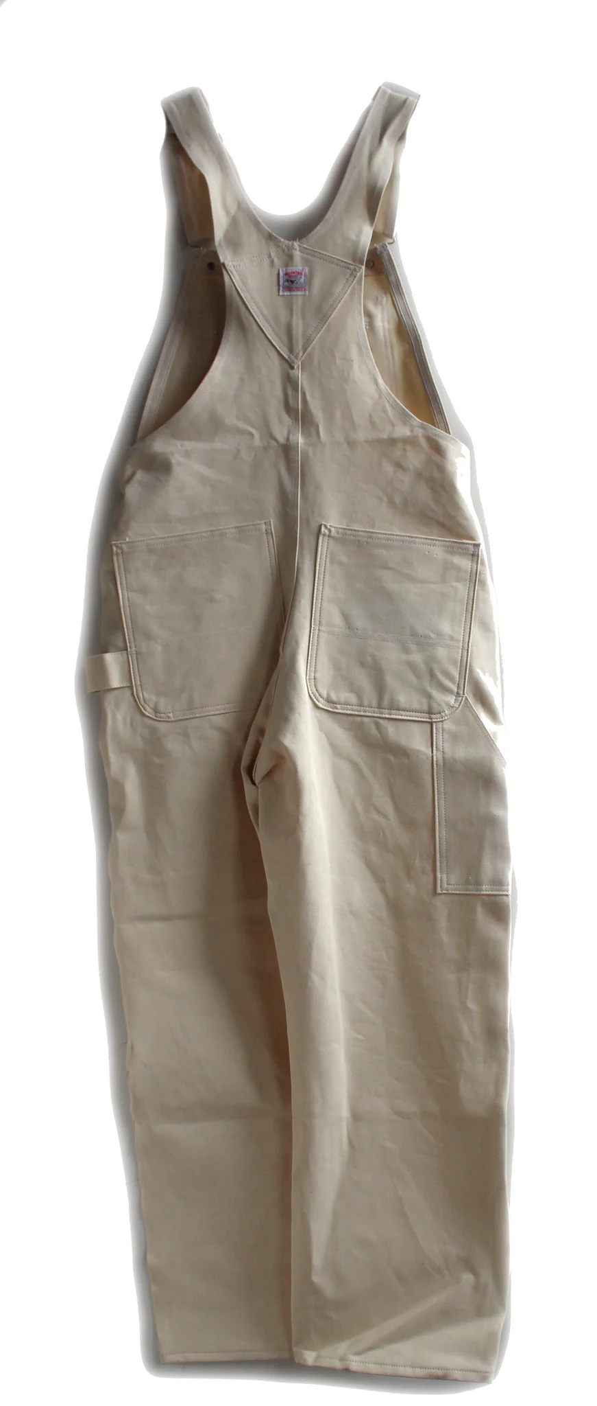 L C King Natural Drill Painters Overalls w/ Zip Apron - Image 3