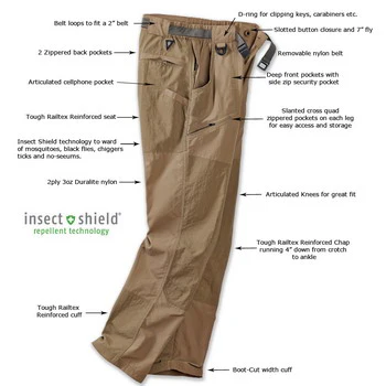 RailRiders Bushwacker Weatherpants w. Insect Shield - Image 2