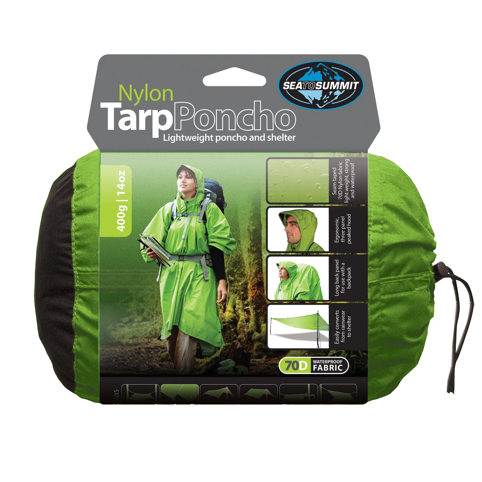 Sea to Summit Nylon Tarp Poncho - Image 4